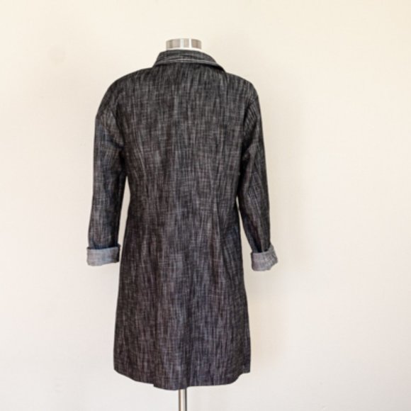 Nobody's child denim heathered gray full zip dress - Picture 4 of 7